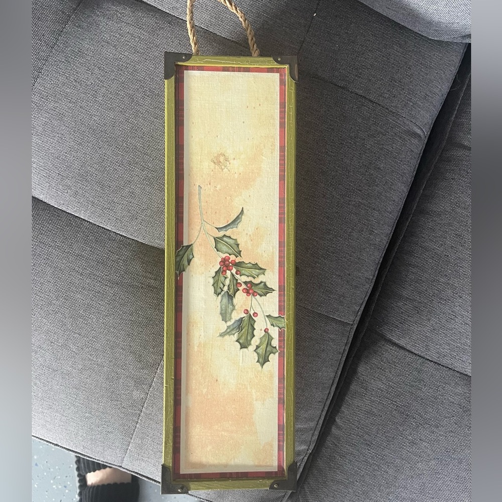 Wooden christmas gift box